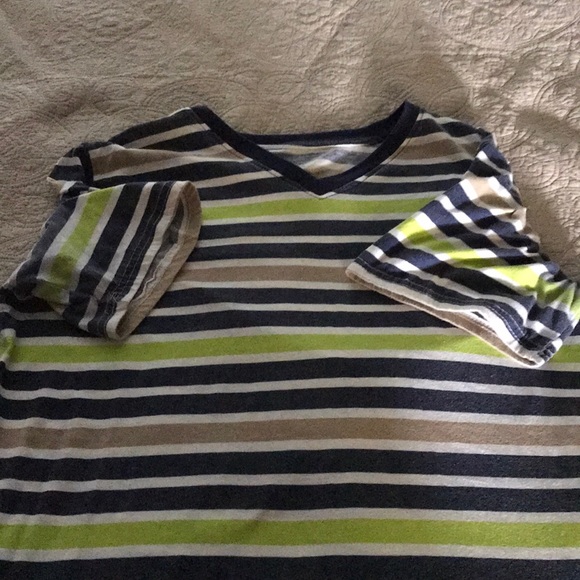 Blue and lime green stripes - Picture 3 of 3